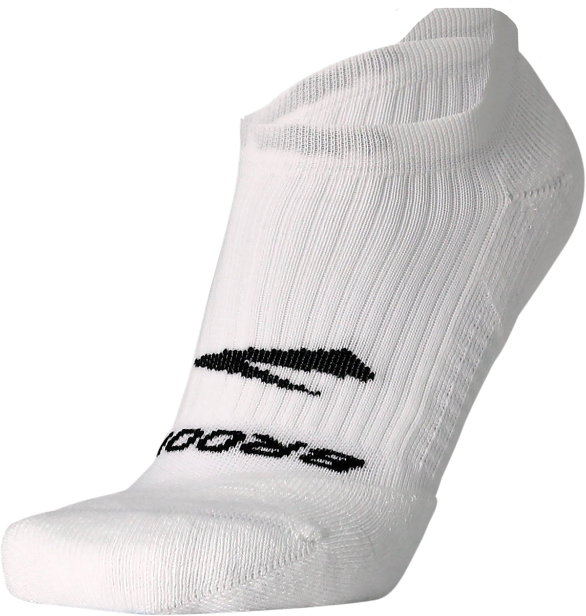 Brooks Ghost No Show Running Socks - White