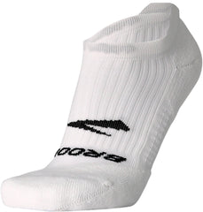 Brooks Ghost No Show Running Socks - White