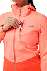 Brooks High Point 2.0 Waterproof Womens Running Jacket - Orange