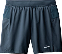 Brooks 7 Inch Journey 2 In 1 Mens Running Shorts - Blue