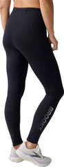 Brooks Momentum 2.0 Thermal Womens Long Running Tights - Black