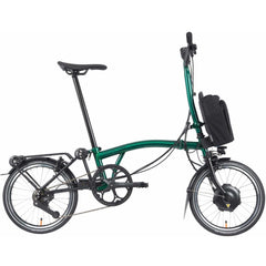Brompton Electric P Line With Roller Frame 4-Speed Folding Bike - Emerald Green