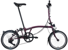 Brompton C Line 12-Speed Folding Bike - Amethyst Lacquer
