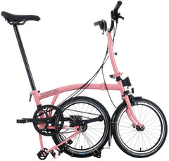 Brompton C Line 12-Speed Folding Bike - Flamingo Pink