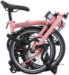 Brompton C Line 12-Speed Folding Bike - Flamingo Pink