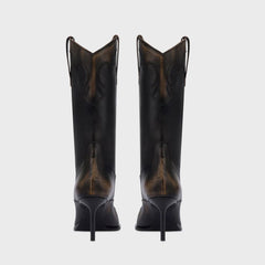 Paris Texas Lidia Western Embroidered Boot 70 - Black