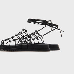 Rick Owens Web Granola Sandali - Pelle Black