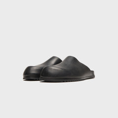 Rick Owens Black Temple Mule Granola Loafers - Pelle Black