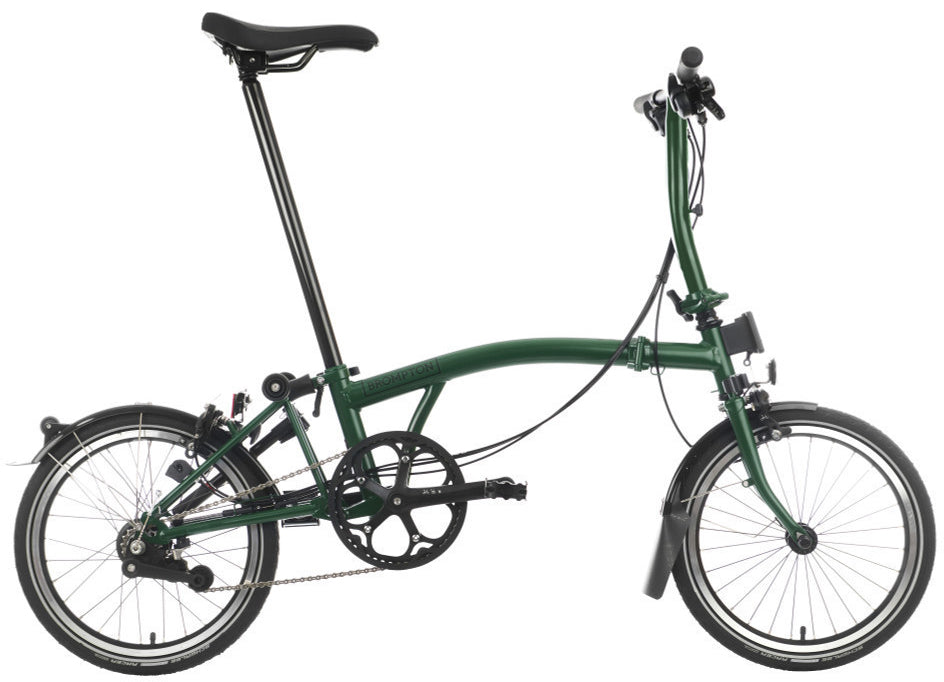 Brompton C Line 6-Speed Folding Bike - Racing Green