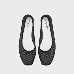 Repetto Garance Mesh Ballet Flats - Black