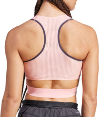 adidas Adizero Promo Womens Running Crop Top - Pink