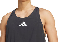 adidas Adizero Road To Records Mens Running Vest - Black