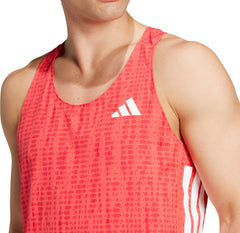 adidas Adizero Mens Running Vest - Red