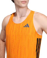 adidas Adizero Mens Running Vest - Orange