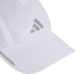 adidas AeroReady 4 Panel Mesh Running Cap - White