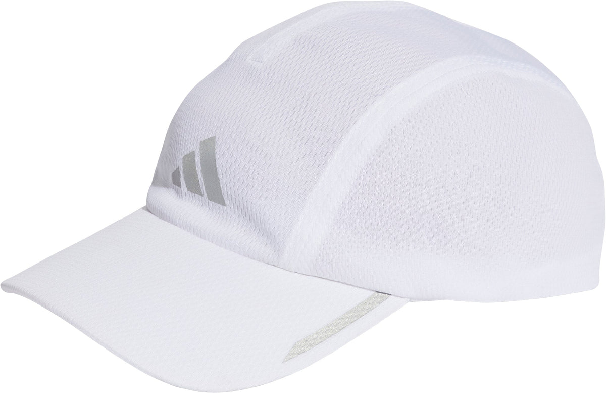 adidas AeroReady 4 Panel Mesh Running Cap - White
