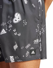 adidas Brand Love CLX Mens Swim Shorts - Grey