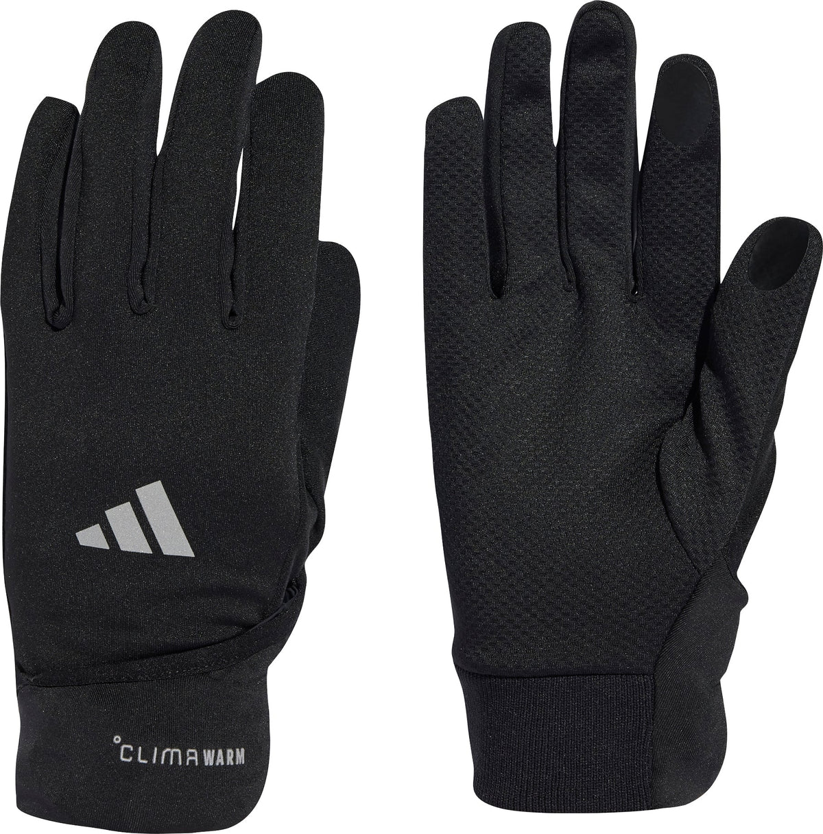 adidas ClimaWarm Convertible Running Gloves - Black