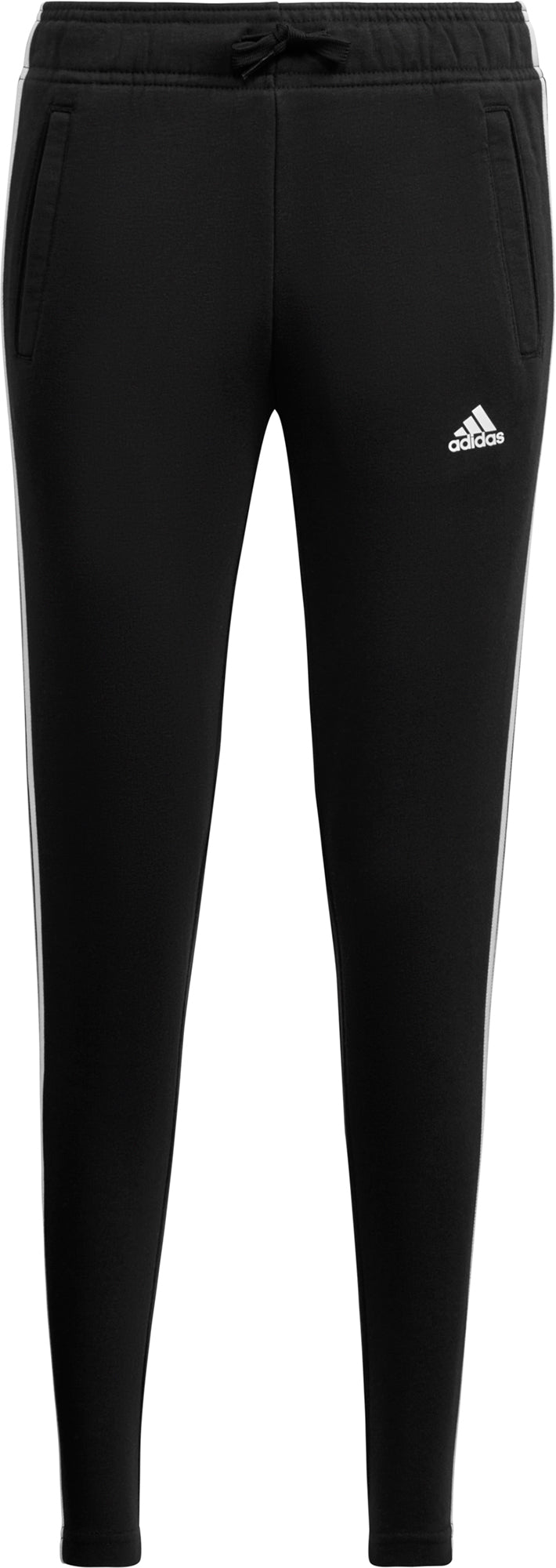 adidas Essentials 3 Stripes Junior Joggers - Black