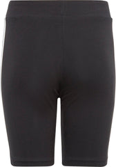 adidas Essentials 3 Stripes Junior Short Tights - Black