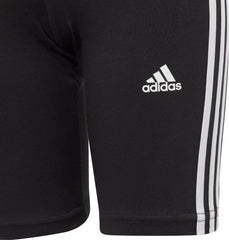 adidas Essentials 3 Stripes Junior Short Tights - Black