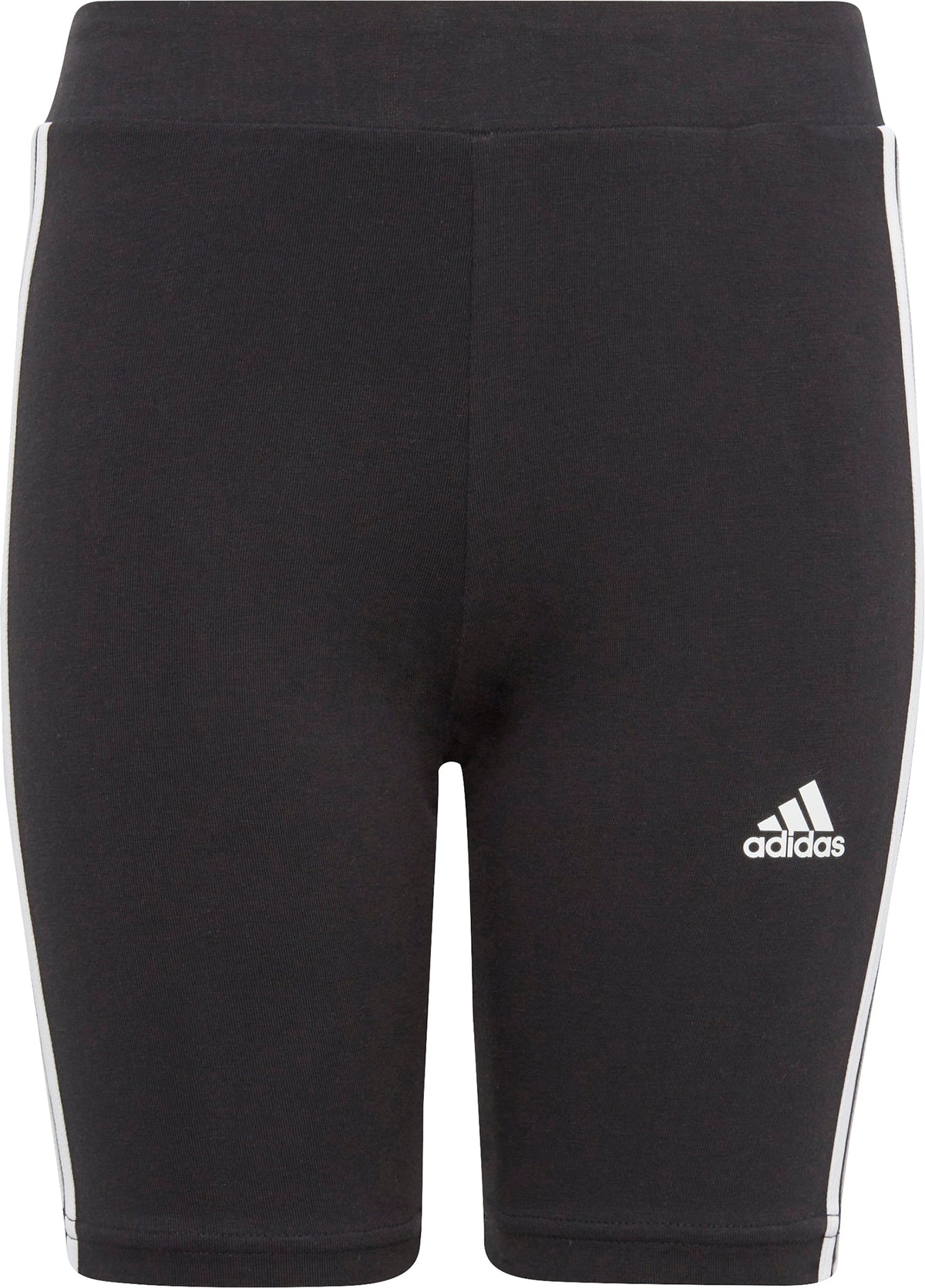 adidas Essentials 3 Stripes Junior Short Tights - Black