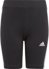 adidas Essentials 3 Stripes Junior Short Tights - Black