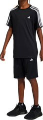 adidas Essentials 3 Stripes Junior Training Set - Black