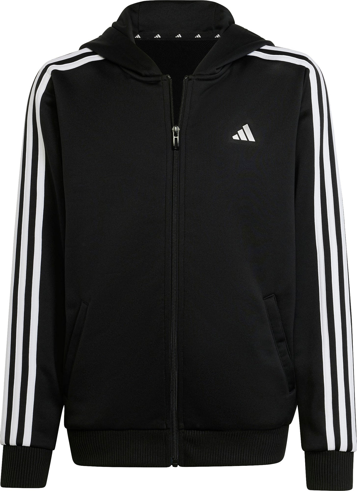 adidas Essentials AeroReady 3 Stripes Junior Training Track Jacket - Black