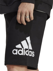 adidas Essentials Big Logo French Terry Mens Training Shorts - Black