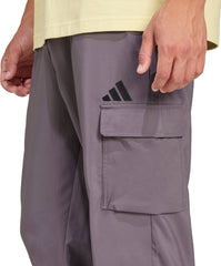 adidas Essentials Small Logo Mens Cargo Pants - Grey