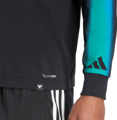 adidas Follow The Line Graphic Long Sleeve Mens Running Top - Black