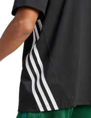 adidas Future Icons 3 Stripes Mens Short Sleeve Top - Black