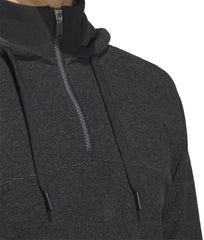 adidas Go To Quarter Zip Long Sleeve Mens Golf Hoody - Black