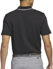 adidas Go To Pique Short Sleeve Mens Golf Polo Shirt - Black