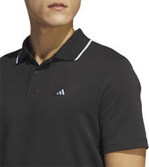 adidas Go To Pique Short Sleeve Mens Golf Polo Shirt - Black