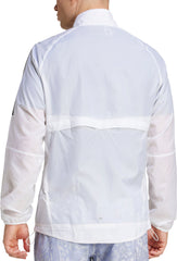adidas Own The Run 3 Stripes Packable Mens Running Jacket - White