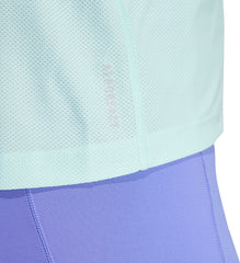 adidas Own The Run Short Sleeve Womens Running Top - Green