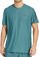 adidas Own The Run Short Sleeve Mens Running Top - Green