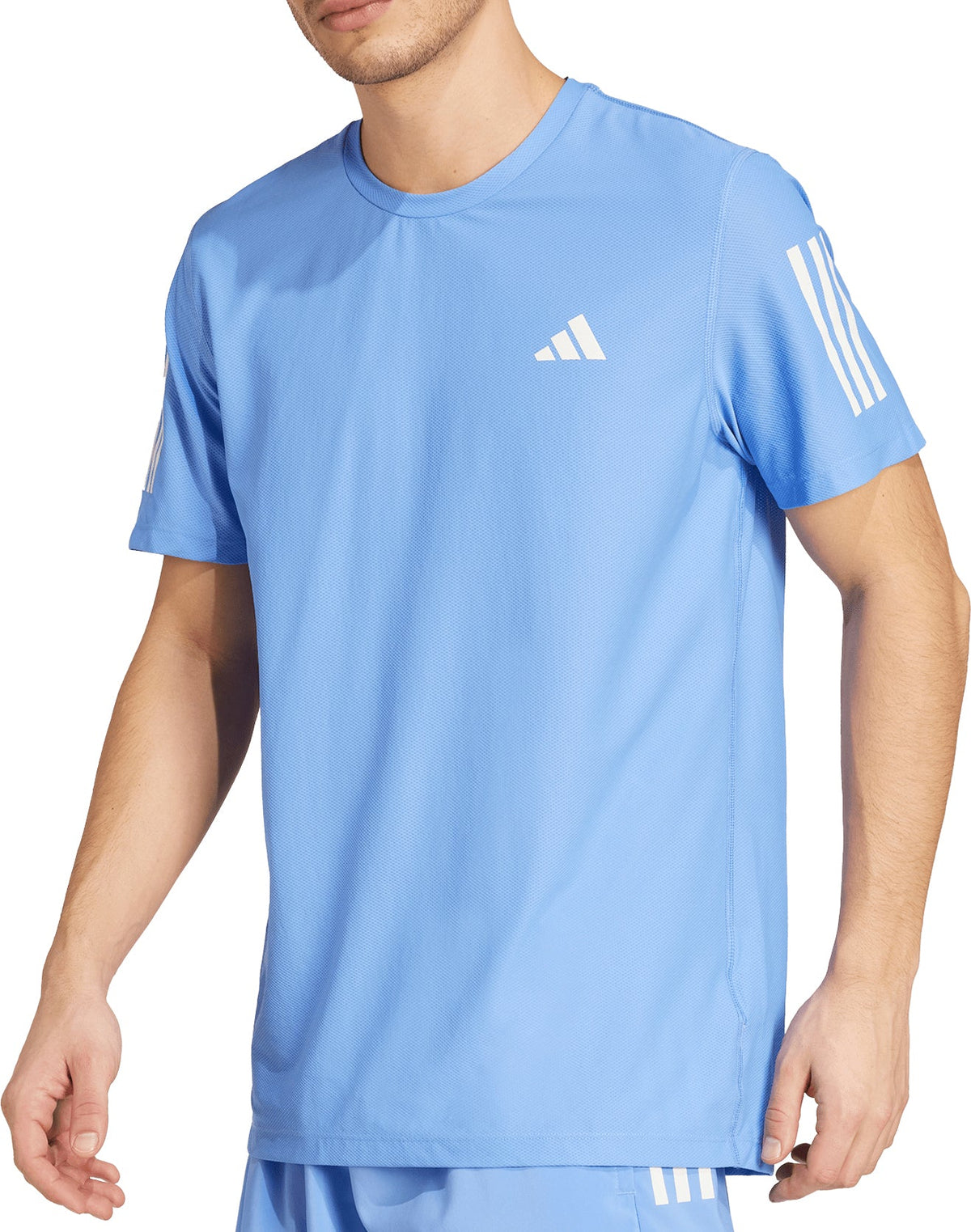 adidas Own The Run Short Sleeve Mens Running Top - Blue
