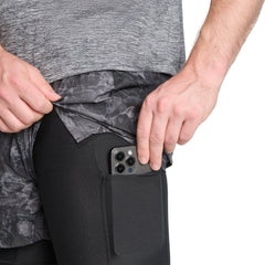 adidas Own The Run Spray Dye 2 In 1 Mens Running Shorts - Grey