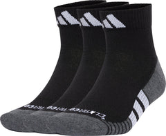 adidas Performance ClimaCool (3 Pack) Cushioned Quarter Socks - Black