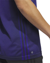 adidas PrimeKnit Short Sleeve Mens Golf Polo Shirt - Blue