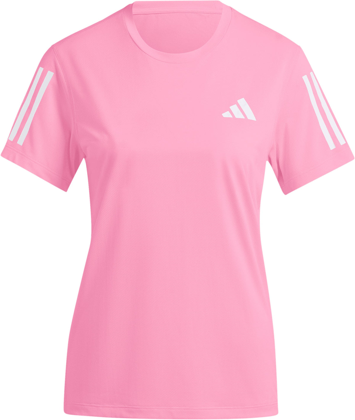 adidas RUN Event Short Sleeve Womens Running Top - Pink