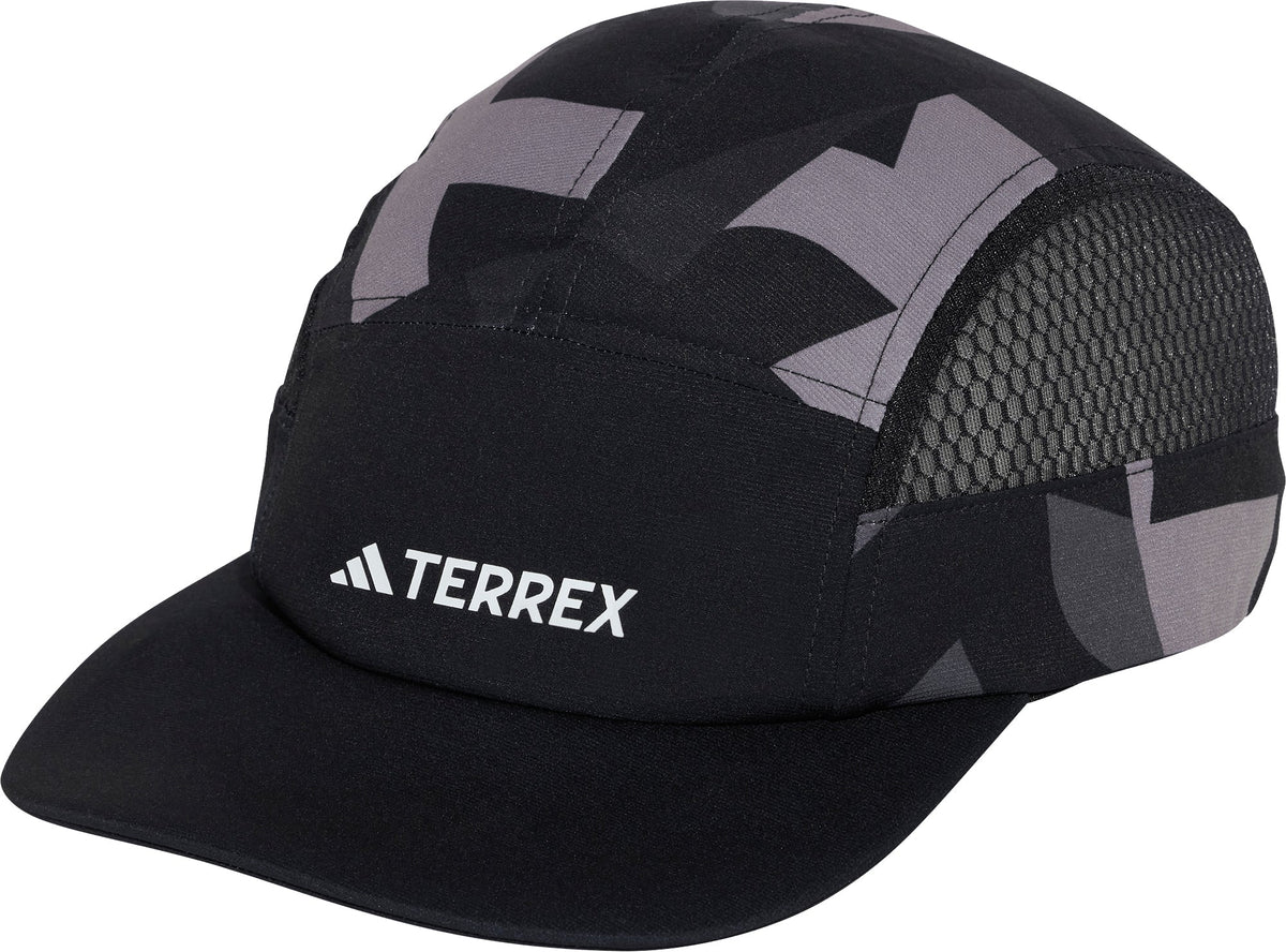 adidas Terrex ClimaCool 5 Panel Graphic Running Cap - Black
