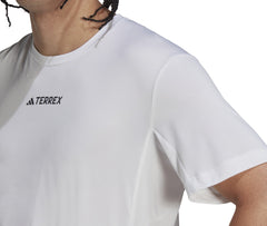adidas Terrex Multi Sports Mens Short Sleeve Top - White