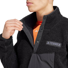 adidas Terrex Xploric High Pile Fleece Mens Sweatshirt - Black
