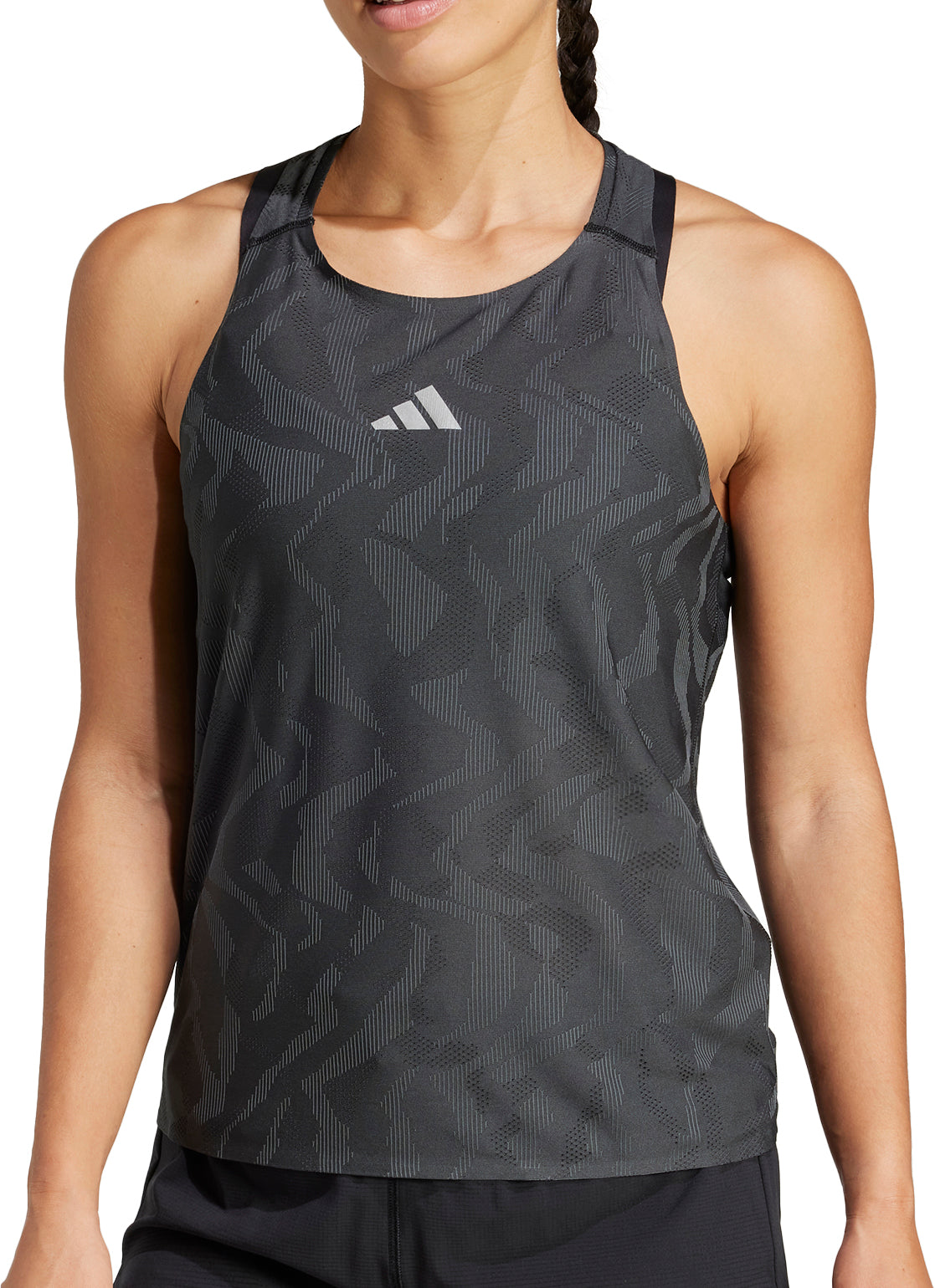 adidas Ultimate Engineered ClimaCool+ Womens Running Vest Tank Top - Black