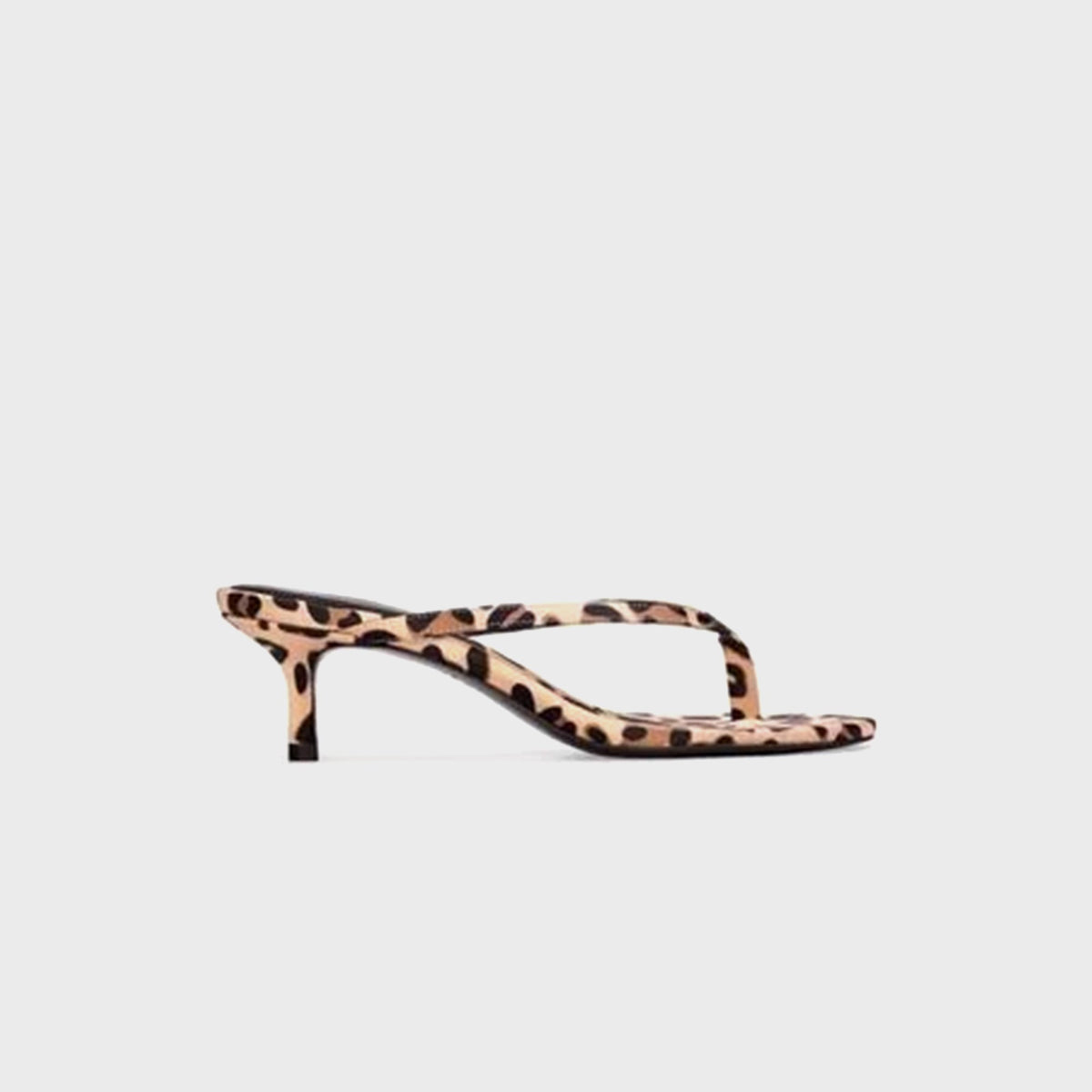 Black Suede Studio Tash 50 - Cheetah Printed Satin