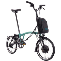 Brompton Electric C Line 6-Speed Folding Bike - Turkish Green